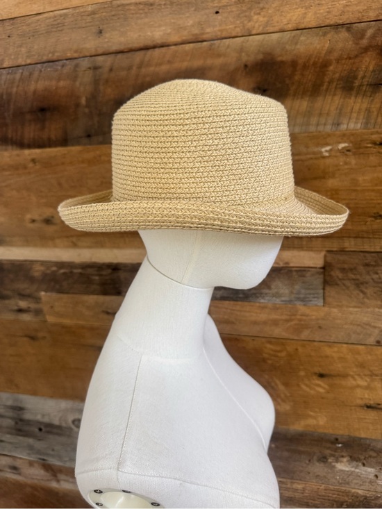 RARE Vintage Accessory Design Group Straw Mad Hatter Top Hat High Crown Boater